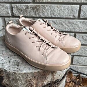 Ecco Soft 8 Leather Sneakers Blush Pink Sz 8